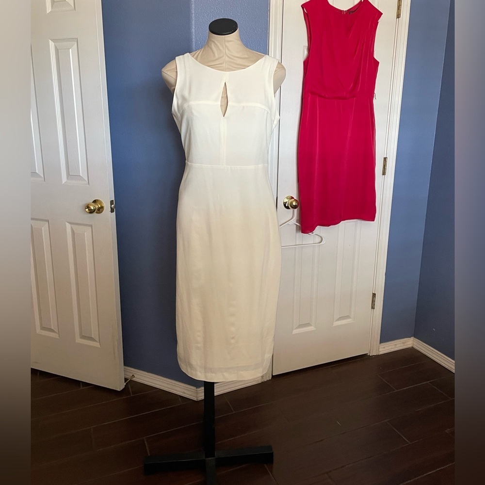 Black Swan Ecru Midi Sleeveless Dress - Picture 4 of 11